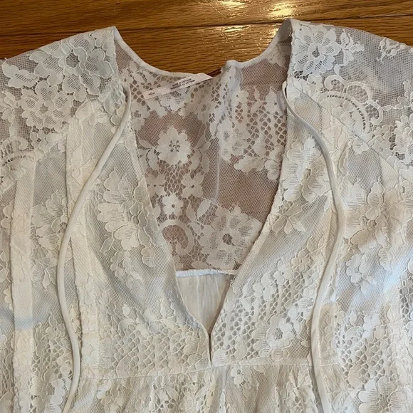 NWT Free People White Lace Dress - Picture 4 of 10